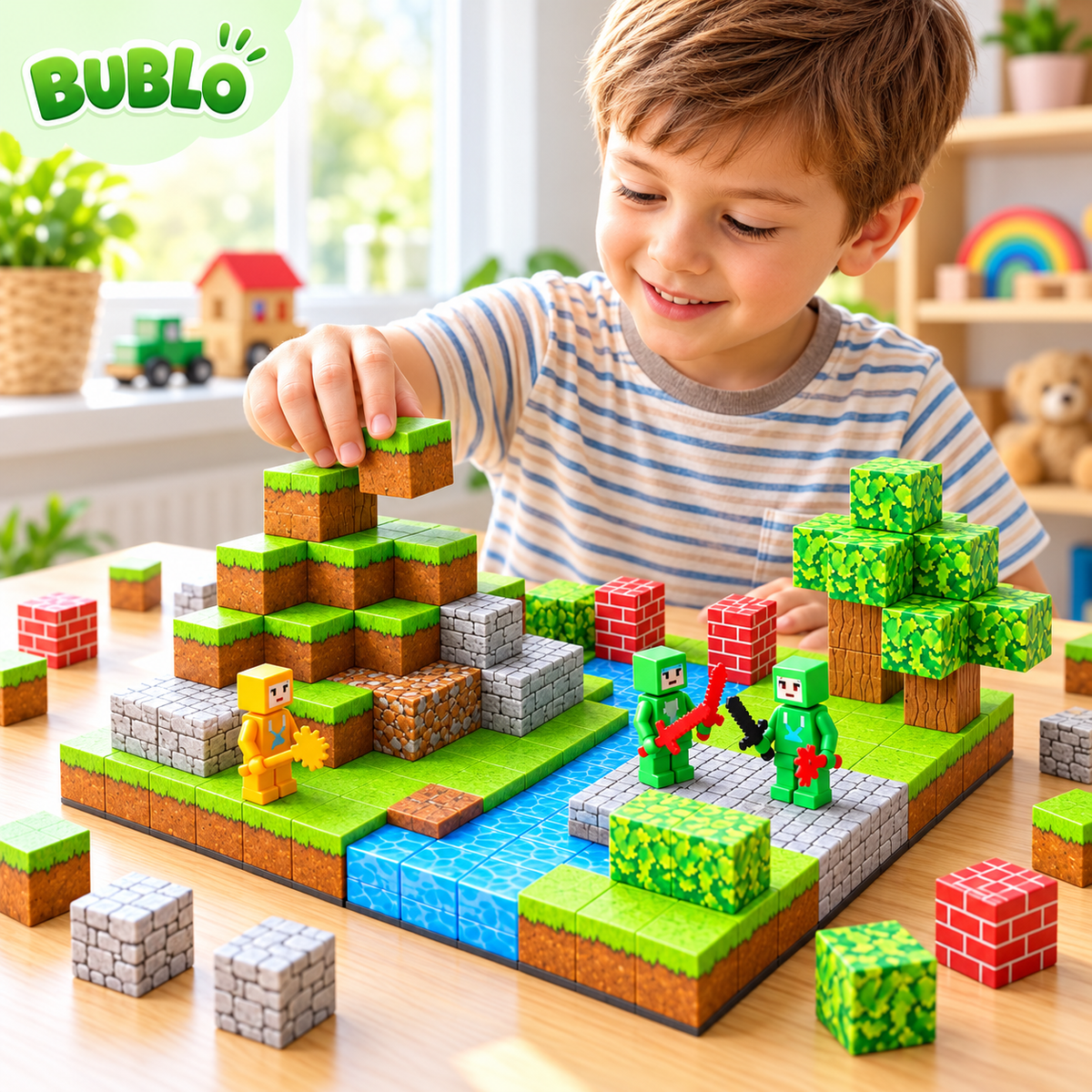 BUBLO WORLD™ - Magnetyczne Klocki 3D