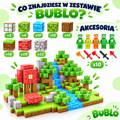 BUBLO WORLD™ - Magnetyczne Klocki 3D