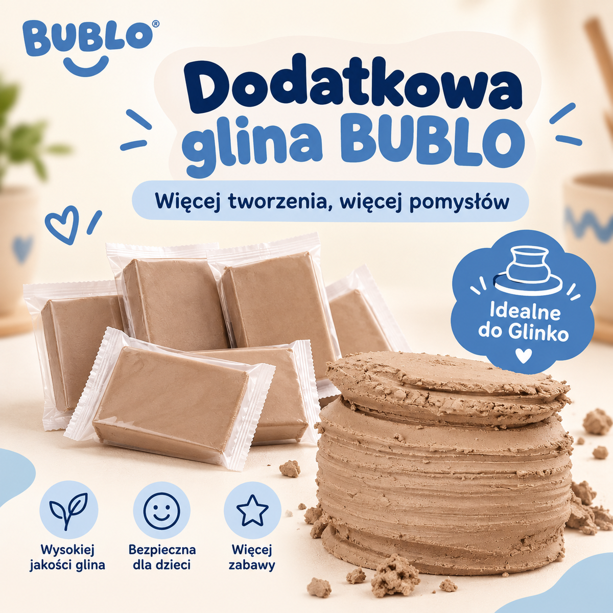 Dodatkowa glinka 400g do zestawu