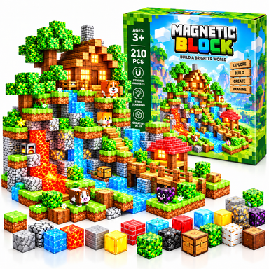 BUBLO WORLD™ - Magnetyczne Klocki 3D